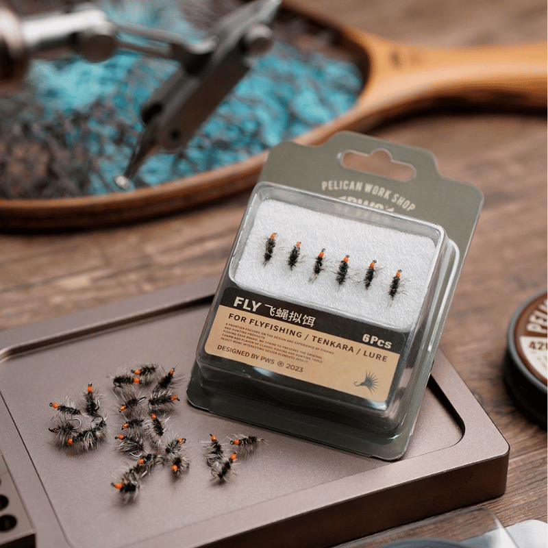 PWS Premium Hand-Tied Fly Fishing Flies Assortment - Dry Flies, Nymphs, Woolly Buggers for Trout Bass Panfish - Tenkara & Fly Fishing Lures Kit #4-#20