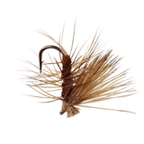 6-Pack Elk Hair Caddis Dry Fly Fishing Lures, Classic Trout Fly Pattern with Mustad R50 Hooks, High Buoyancy Surface Flies for Freshwater Creek & Stream Fishing (Size #14 #16 #18)