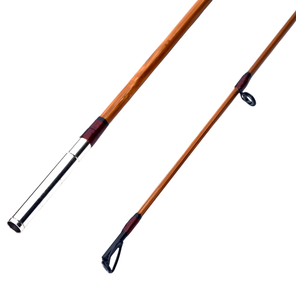 Handmade Tonkin Bamboo Casting Rod, 5'6'' 7' Ultra-Light (UL) Action Fishing Pole, 3A Cork Handle & Walnut CNC Reel Seat, Vintage Artisanal Finesse Rod for Trout & Panfish Secondary image
