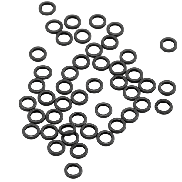10/20/50 Pack Fly Fishing Tippet Rings - Seamless Nickel-Plated Stainless Steel O-Rings, Ultra-Lightweight Low Prof | ZHUSROD