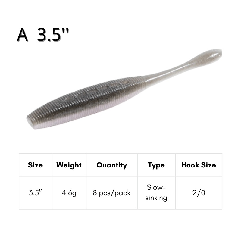 BROKEN RIVER Soft Plastic Stick Baits - 10pcs Dual-Density Salted Bass Fishing Lures, High-Frequency Micro-Shake Worms, Scented Slow Sinking Senko Style Baits for Texas & Wacky Rig