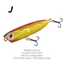 Topwater Pencil Lure 1.77" 0.12oz Popper Zigzag Action 4X Strong Hook Trout Bass