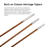 Handcrafted Bamboo Fly Rod Blank with Pre-Installed Nickel Silver Ferrules, 2-Section 2tips Tonkin Cane, Classic Heritage Tapers (5' to 8'6", 3wt-6wt)