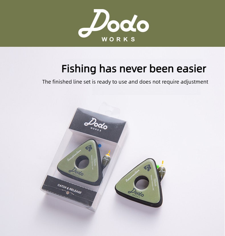 Dodo Works Tanago Micro Fishing Set - Sensitive Nano Floats, Japanese Toray Hand-Tied Line, Triangular EVA Spool & | ZHUSROD