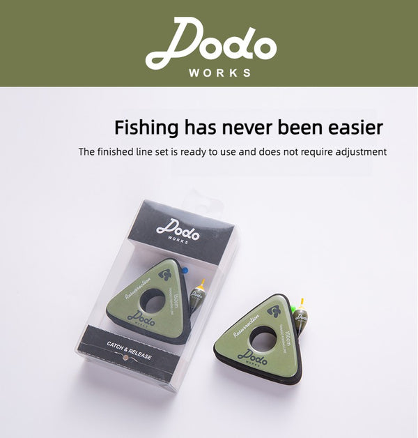 Dodo Works Tanago Micro Fishing Set - Sensitive Nano Floats, Japanese Toray Hand-Tied Line, Triangular EVA Spool & | ZHUSROD