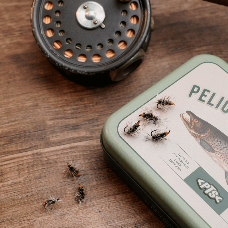PWS Premium Hand-Tied Fly Fishing Flies Assortment - Dry Flies, Nymphs, Woolly Buggers for Trout Bass Panfish - Tenkara & Fly Fishing Lures Kit #4-#20