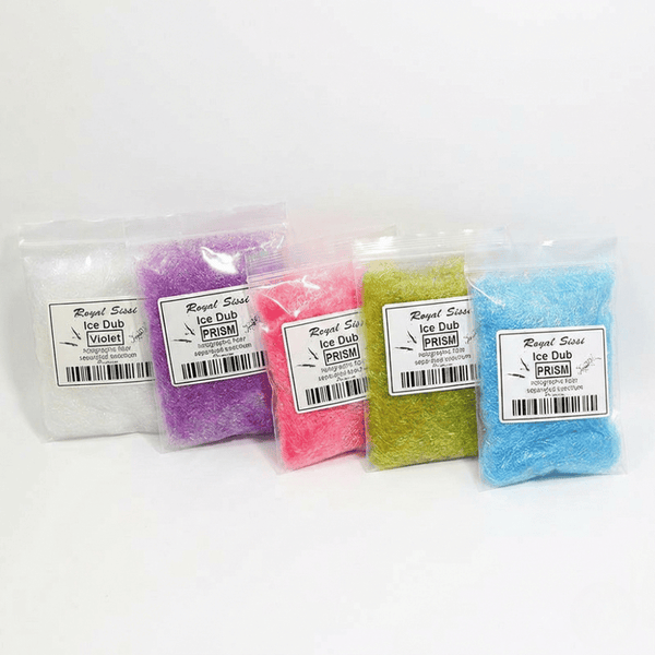 Royal Sissi 15-Color Prism Ice Dubbing Fiber, Iridescent Synthetic Fly Tying Materials for Nymphs and Streamers, Pr | ZHUSROD