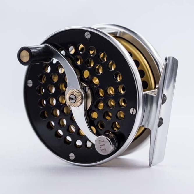 ZHUSROD Retro Trout Reels Corrosion Resistant for Saltwater and Freshwater with Fly Reel Bag