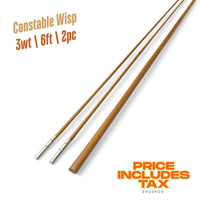 3wt | 6ft  | 2pc | bamboo fly rod blank | Constable Wisp
