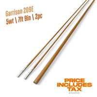 5wt | 7ft 9in | 2pc | Bambus-Fliegenrutenrohling | Garrison 209E