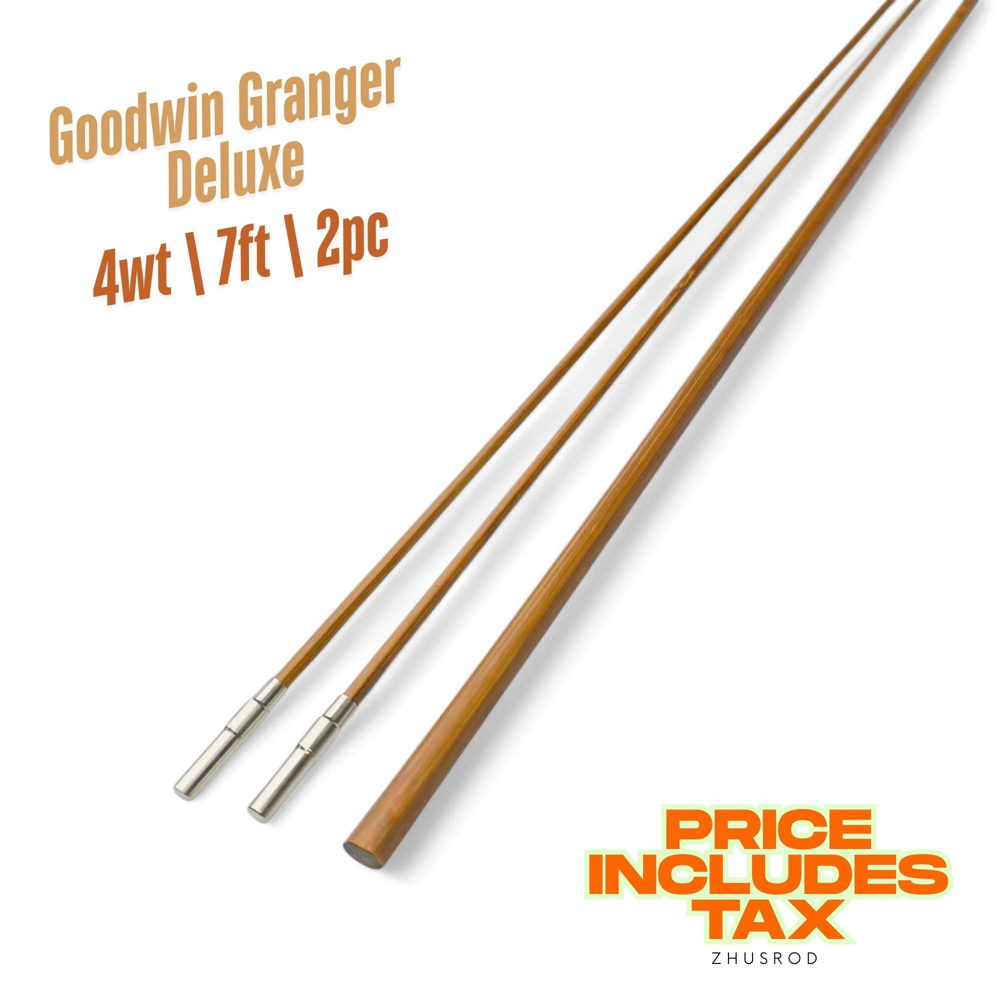 4wt | 7ft  | 2pc | bamboo fly rod blank | Goodwin Granger Deluxe | ZHUSROD Main image