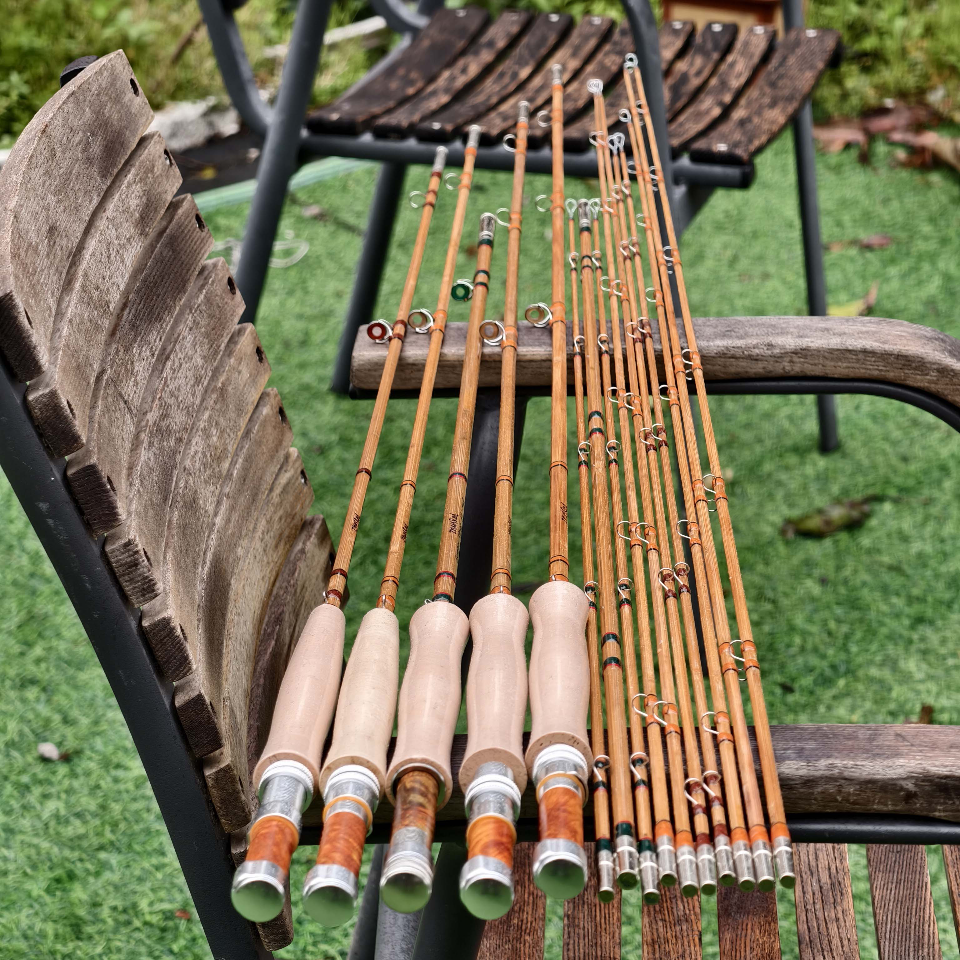 Garrison 204E Bamboo Rod Blank - Tonkin Cane with Nickel Silver Ferrules - Detail | ZHUSROD