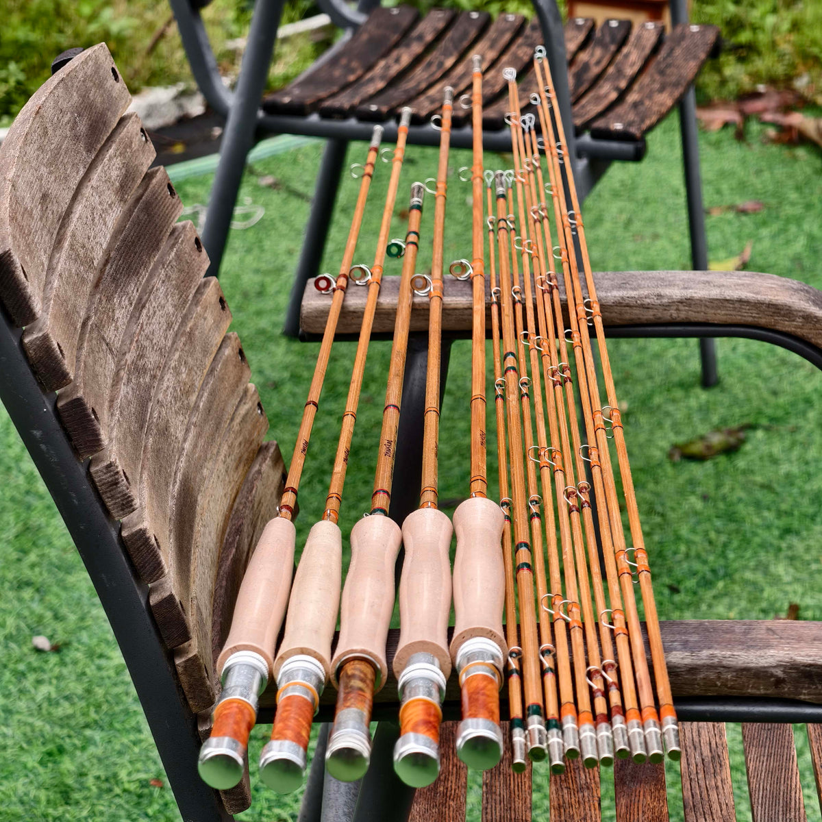 Paul H. Young Para 15 Bamboo Rod Blank - Tonkin Cane with Nickel Silver Ferrules - Detail | ZHUSROD