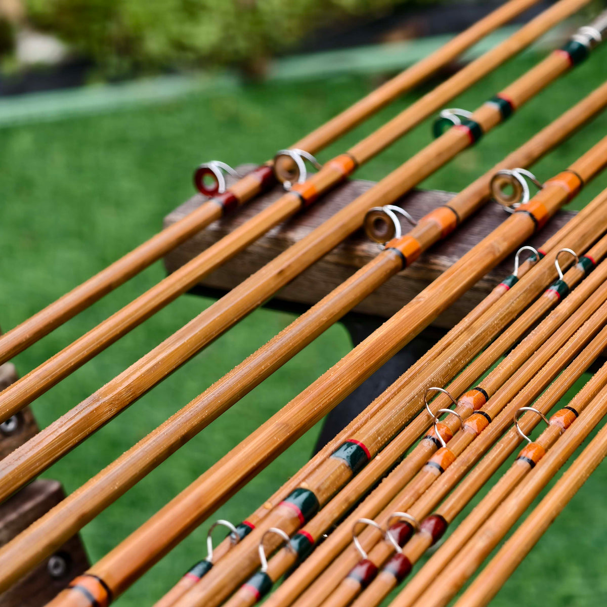 Leonard 38H Bamboo Rod Blank - Tonkin Cane with Nickel Silver Ferrules - Alternate View | ZHUSROD
