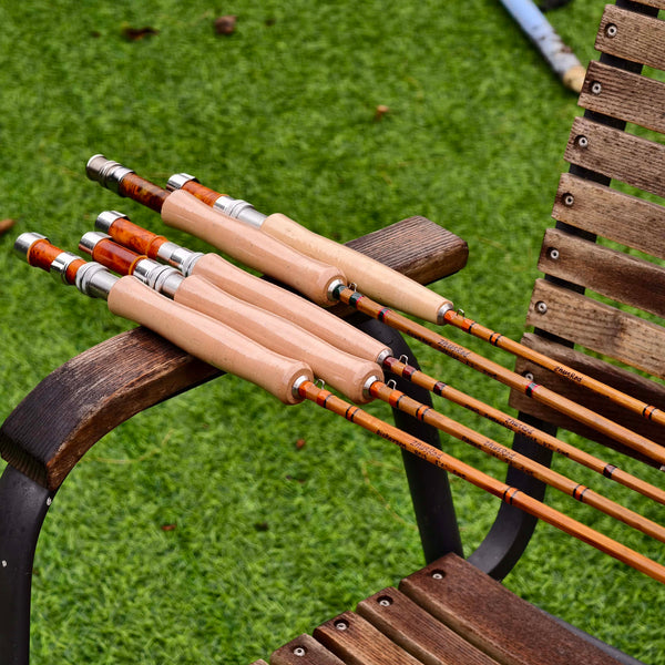 Garrison 204E Bamboo Rod Blank - Tonkin Cane with Nickel Silver Ferrules - Close-Up | ZHUSROD