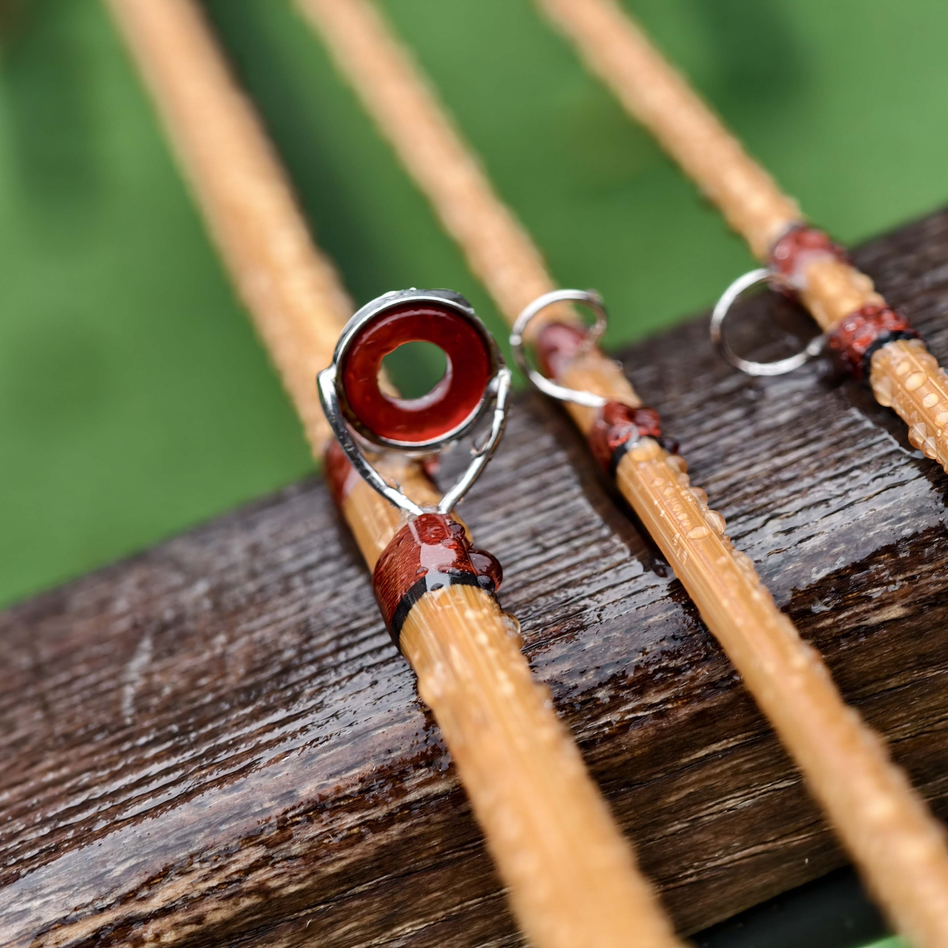 ZHUSROD Heddon #17 Extra Lite Trout – 8ft 3wt – Bambus-Fliegenrute mit Tragetasche – 3-teilig