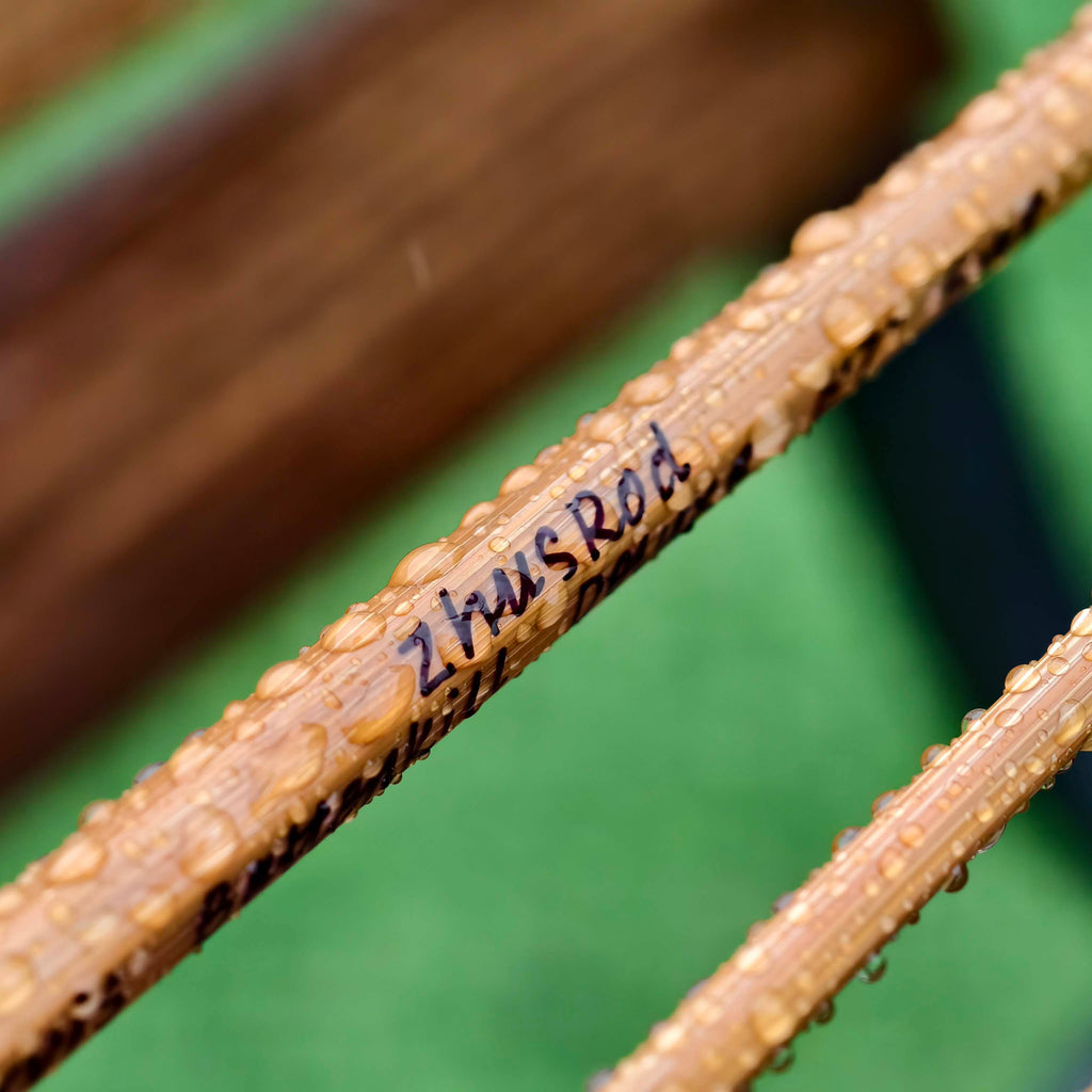 7wt - 8ft 6in - 2pc - bamboo fly rod - Dickerson 8615 - Angle View | ZHUSROD