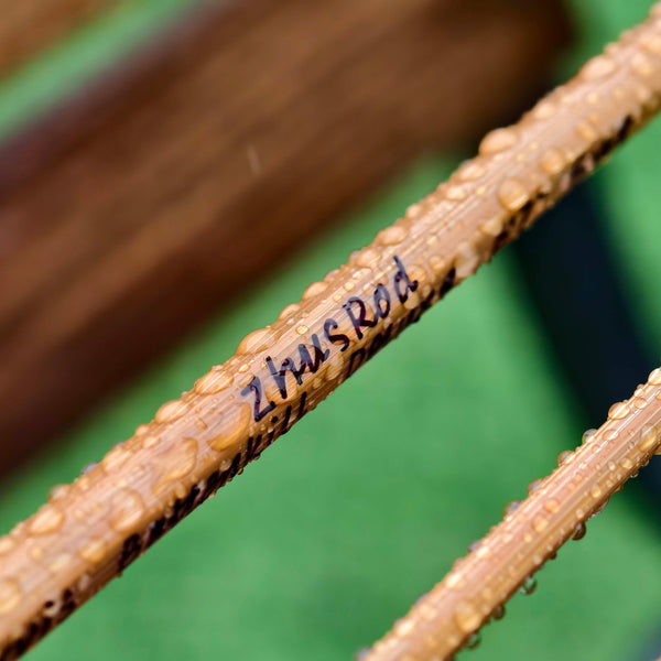 7wt - 8ft 6in - 2pc - bamboo fly rod - Dickerson 8615 - Angle View | ZHUSROD