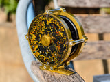 Golden-4 | Mother-of-Pearl Inlay Lacquer Fly Reel, Fujian Traditional Craft, Dazzling Luster, Lightweight Corrosion-Resistant Fishing Reel