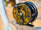 Golden-3 | Mother-of-Pearl Inlay Lacquer Fly Reel, Fujian Traditional Craft, Dazzling Luster, Lightweight Corrosion-Resistant Fishing Reel