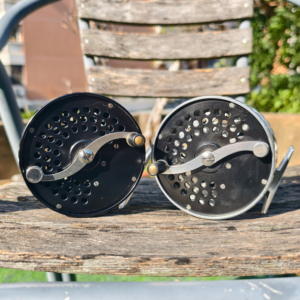 ZHUSROD Classic Fly Reel 4" fod 10/13wt 370g - Carbon Drag Aluminum Spey & Salmon Reel - Side View | ZHUSROD
