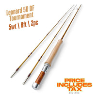 5wt | 8ft  | 2pc | bamboo fly rod | Leonard 50 DF Tournament