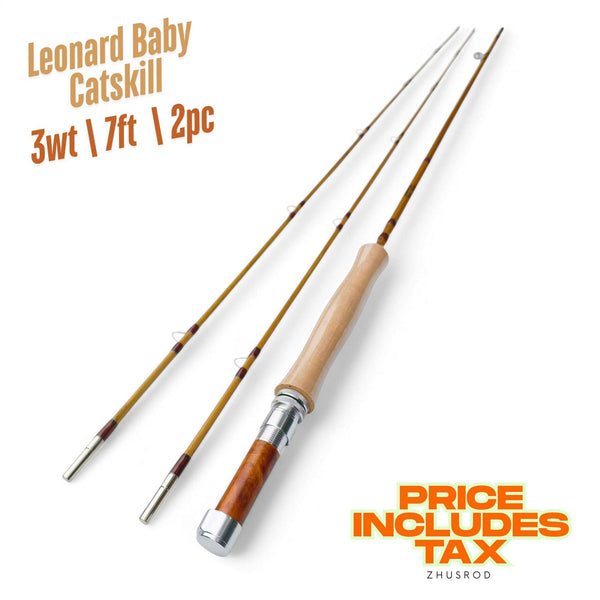 3wt - 7ft - 2pc - bamboo fly rod - Leonard Baby Catskill | ZHUSROD