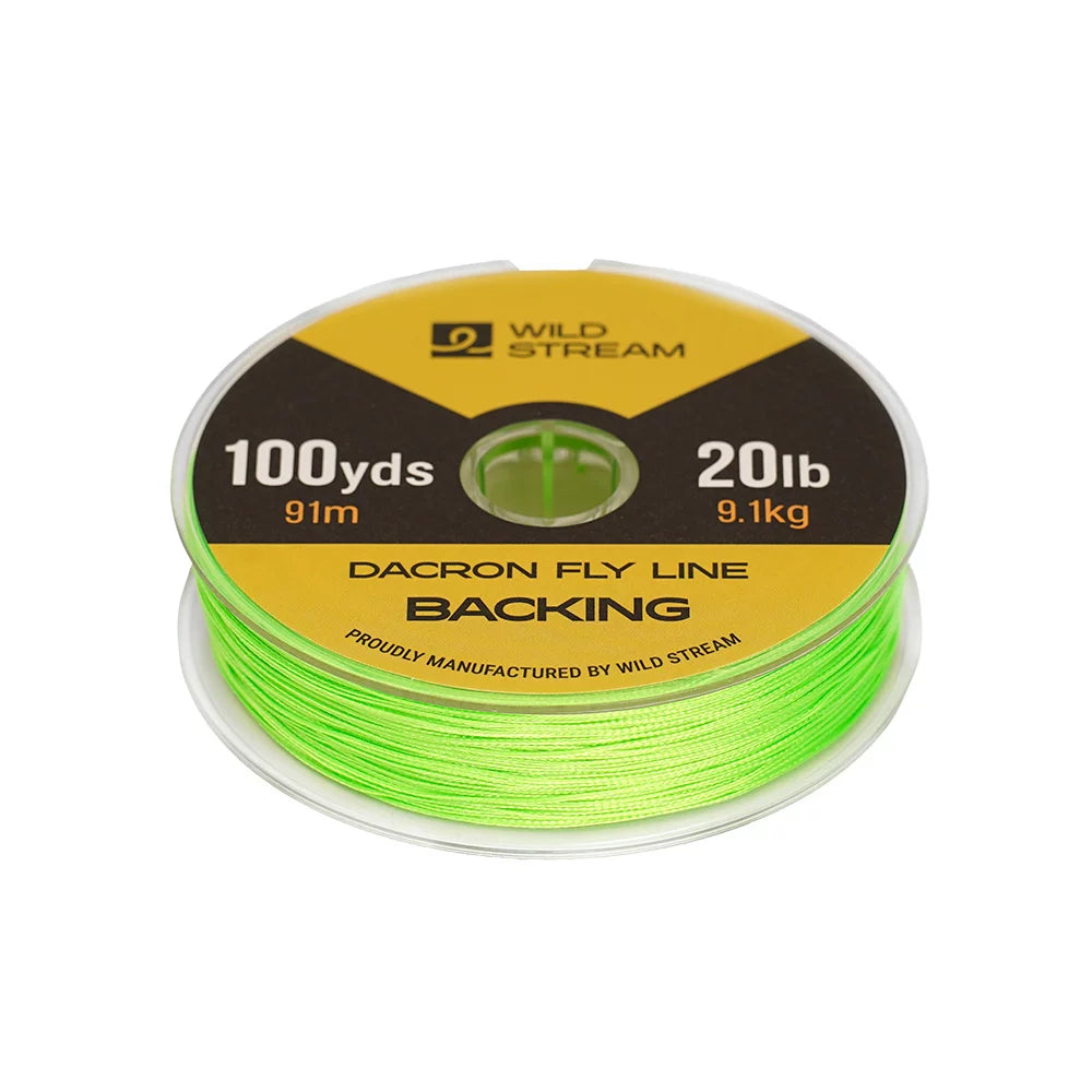 Wildstream fly fishing preparation line fly fishing reel spare filling line backing woven polyester