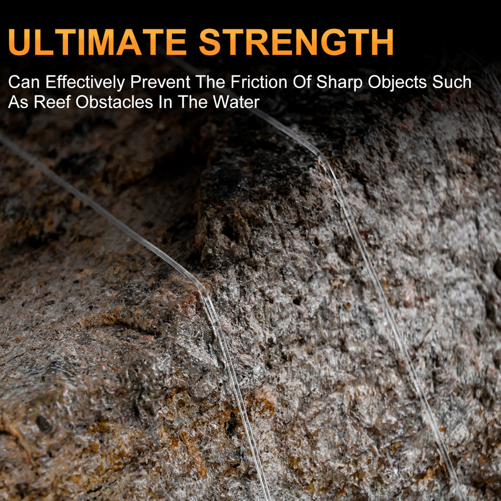 LEO FISHING 100% Fluorocarbon Fishing Line Leader - 100M Abrasion Resistant Invisible Underwater Clear Leader Line | ZHUSROD