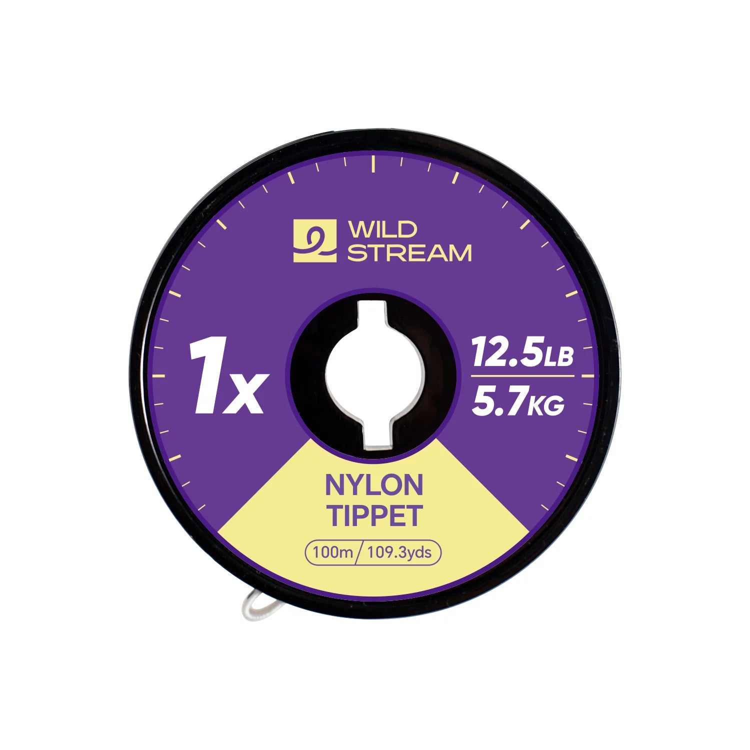 WILD STREAM Nx Series Fly Fishing Tippet - 100m/109.3yds High Strength Nylon Leader Line - Tangle-Free Spool with E | ZHUSROD