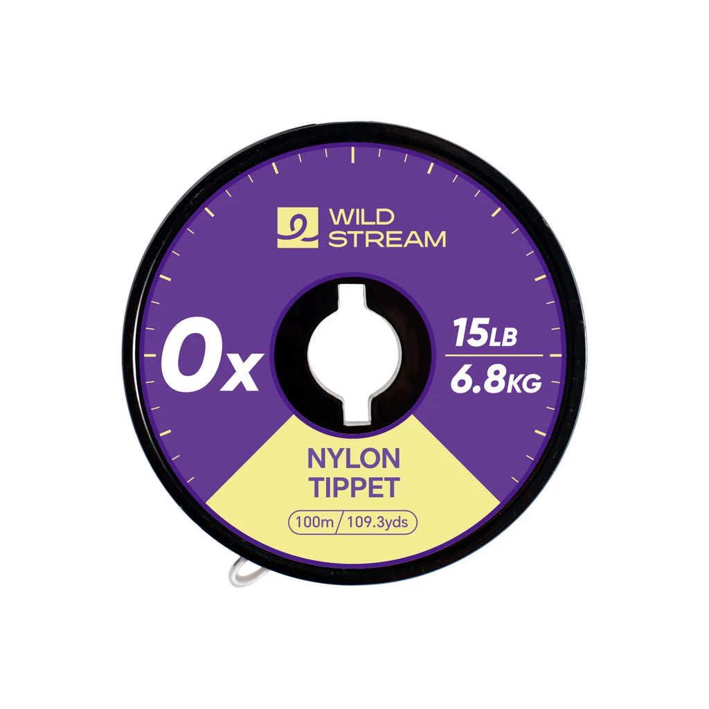 WILD STREAM Nx Series Fly Fishing Tippet - 100m/109.3yds High Strength Nylon Leader Line - Tangle-Free Spool with E | ZHUSROD