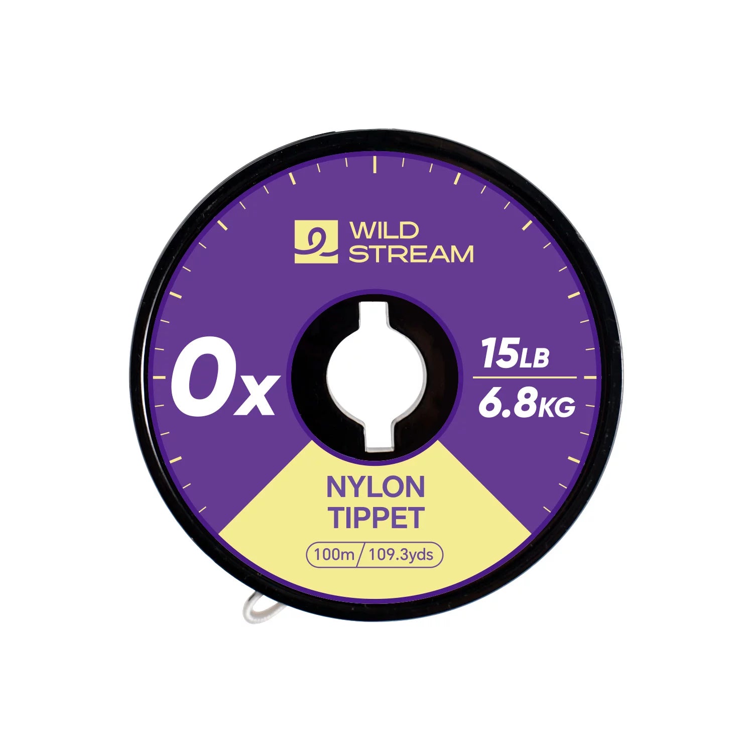 WILD STREAM Nx Series Fly Fishing Tippet - 100m/109.3yds High Strength Nylon Leader Line - Tangle-Free Spool with E | ZHUSROD