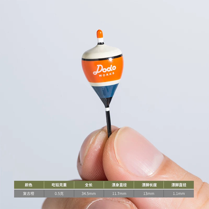 Dodo Works Tanago Micro Fishing Set - Sensitive Nano Floats, Japanese Toray Hand-Tied Line, Triangular EVA Spool & Embossed Tin Box - Professional Small Object Fishing Kit for Stream & Pond