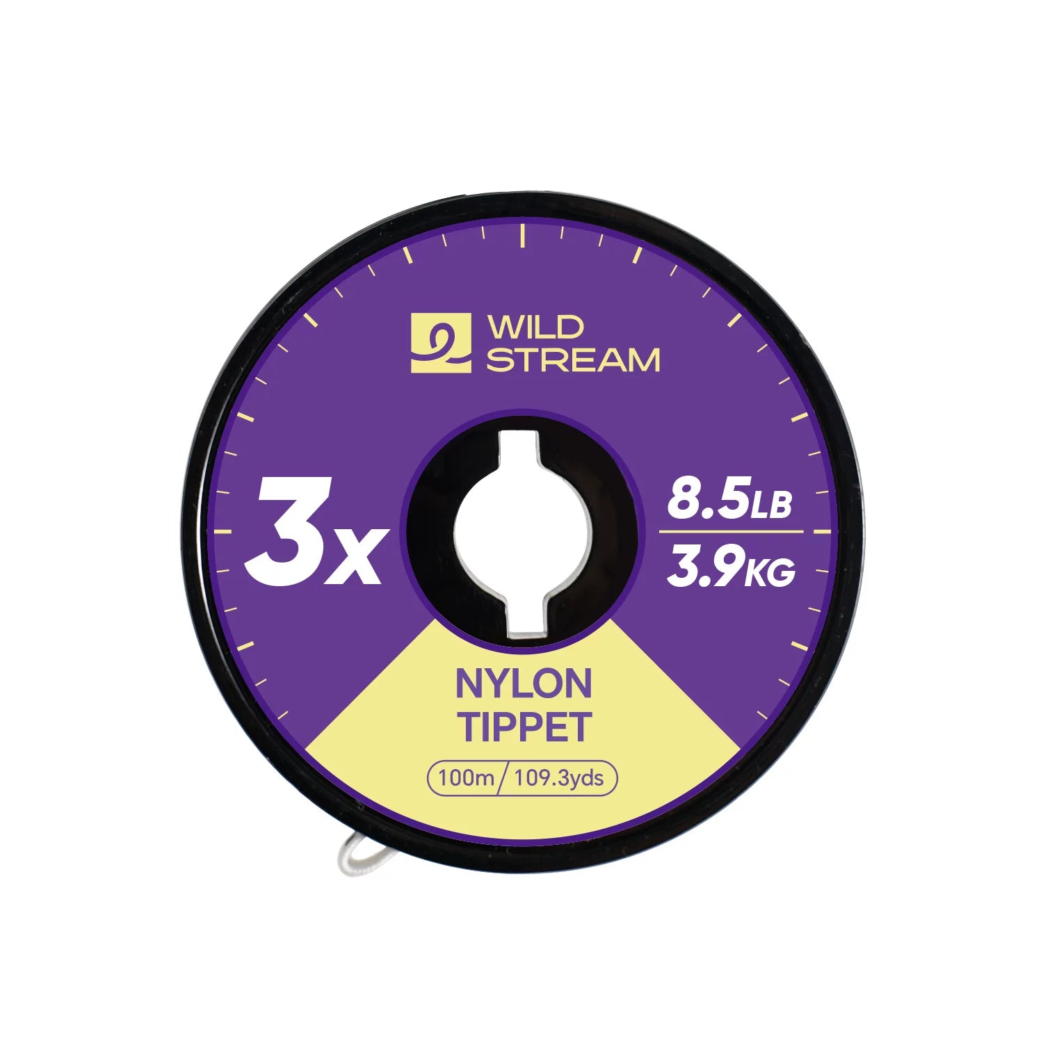 WILD STREAM Nx Series Fly Fishing Tippet - 100m/109.3yds High Strength Nylon Leader Line - Tangle-Free Spool with E | ZHUSROD