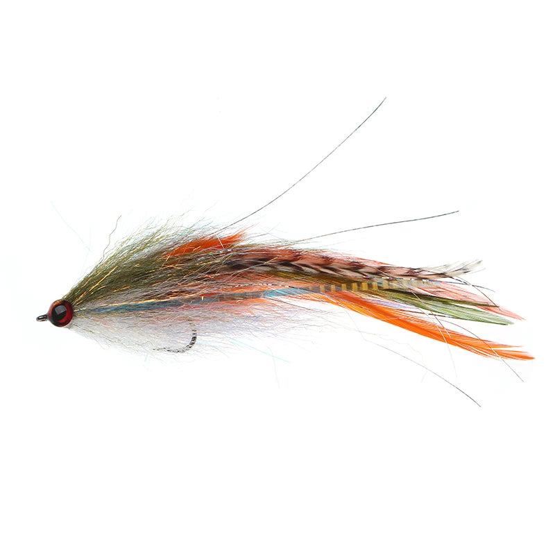 8Pcs Hand-Tied Streamer Fly Fishing Lures Kit, 5.5 Large Fly Flies for Pike Bass Salmon Trout, Realistic 3D Eyes & Flash Tinsel with Waterproof Fly Box