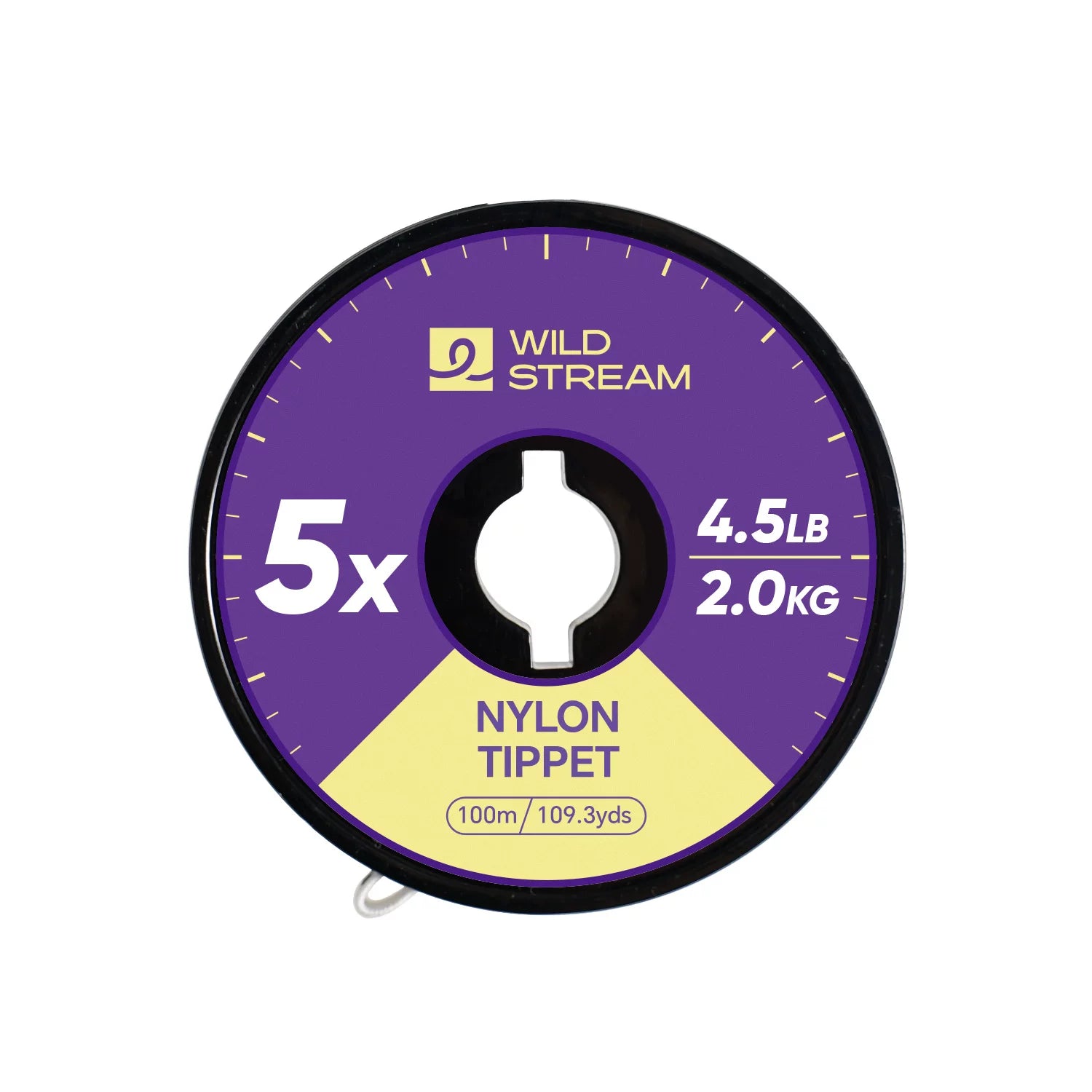WILD STREAM Nx Series Fly Fishing Tippet - 100m/109.3yds High Strength Nylon Leader Line - Tangle-Free Spool with E | ZHUSROD