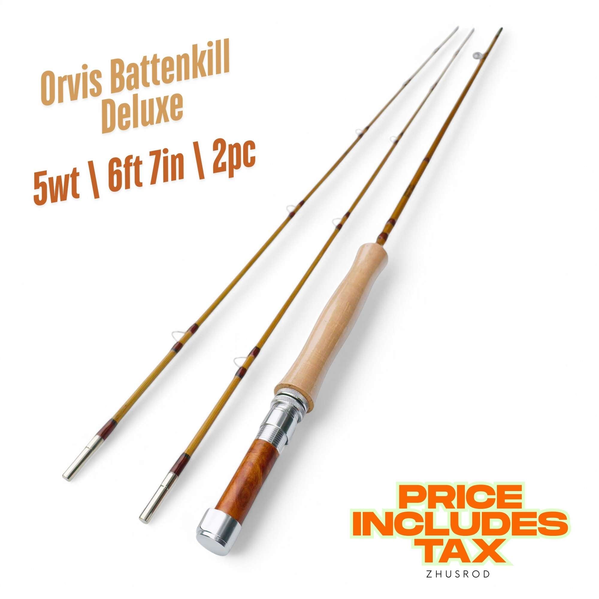 5wt - 6ft 7in - 2pc - bamboo fly rod - Orvis Battenkill Deluxe | ZHUSROD Main image