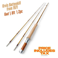 6wt | 8ft  | 2pc | bamboo fly rod | Orvis Battenkill from 1971