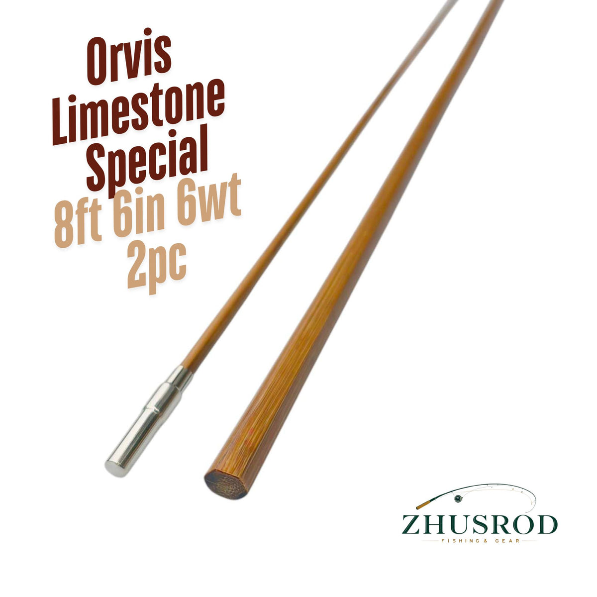 Orvis Limestone Special Bamboo Fliegenrutenrohlinge, 8 ft. 6 in., 6 wt, 2 Stück