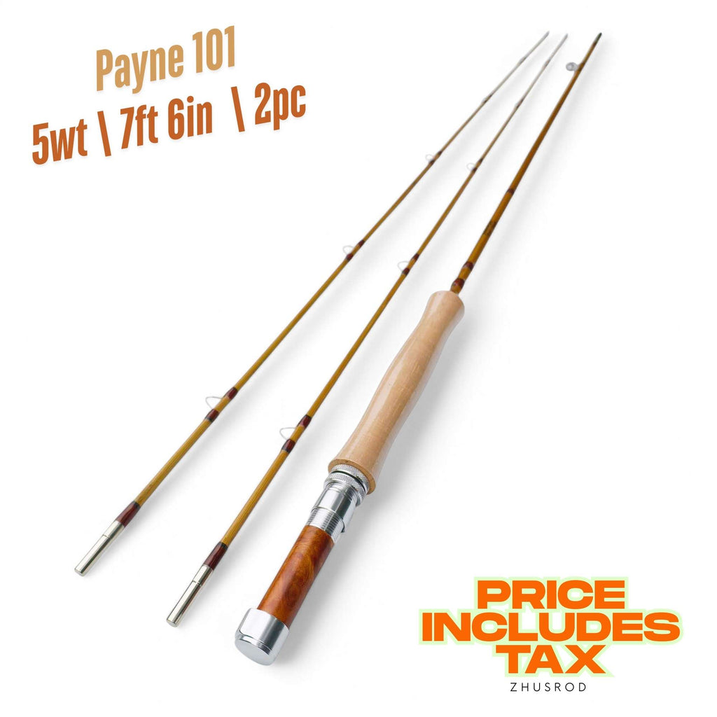 5wt - 7ft 6in - 2pc - bamboo fly rod - Payne 101 | ZHUSROD