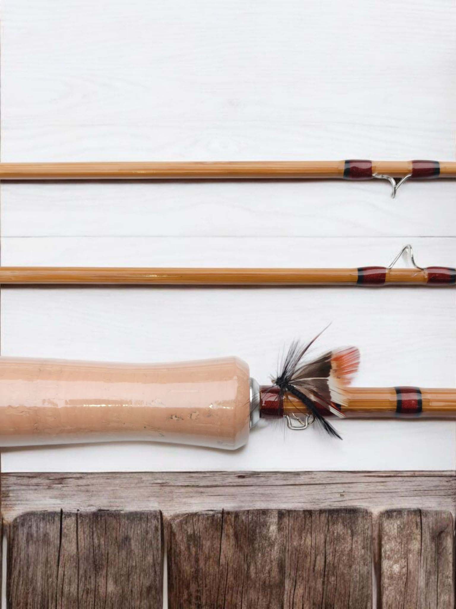 Handcrafted Bamboo Fly Rod 3wt | Orvis Mitey Mite | Dry Fly Taper | Brook Trout & Tight Streams | Dry Flies | 5ft 2pc