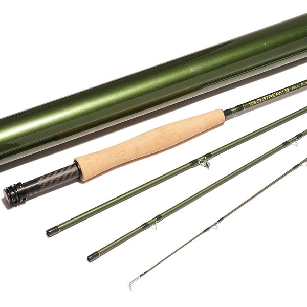 WILDSTREAM Rocky Mountain Fly Fishing Rod, 4-Piece Medium-Fast Action Fly Rod, 24T/30T Carbon Fiber Blank with PacB | ZHUSROD