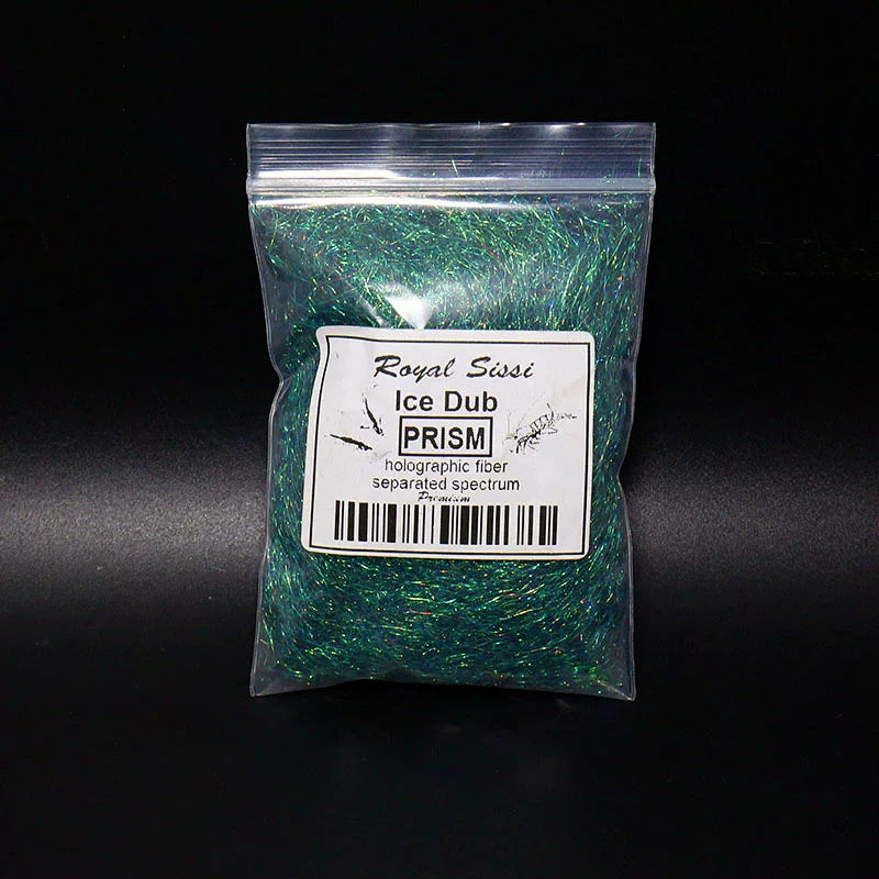 Royal Sissi 15-Color Prism Ice Dubbing Fiber, Iridescent Synthetic Fly Tying Materials for Nymphs and Streamers, Pr | ZHUSROD