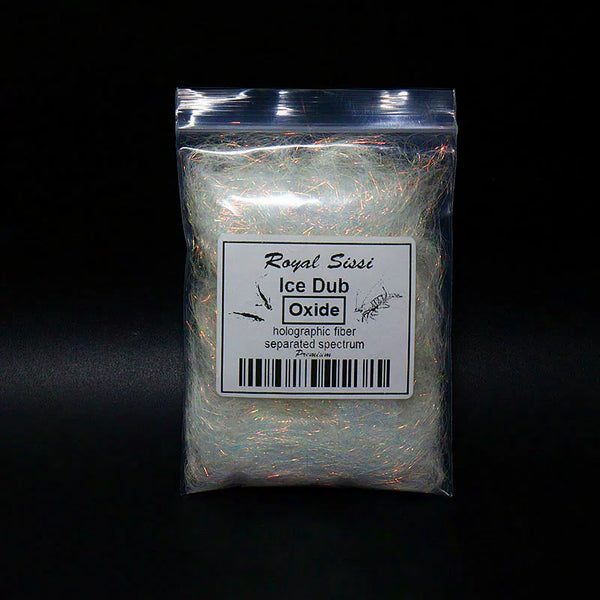 Royal Sissi 15-Color Prism Ice Dubbing Fiber, Iridescent Synthetic Fly Tying Materials for Nymphs and Streamers, Prismatic Sparkle Ice Wing Fiber
