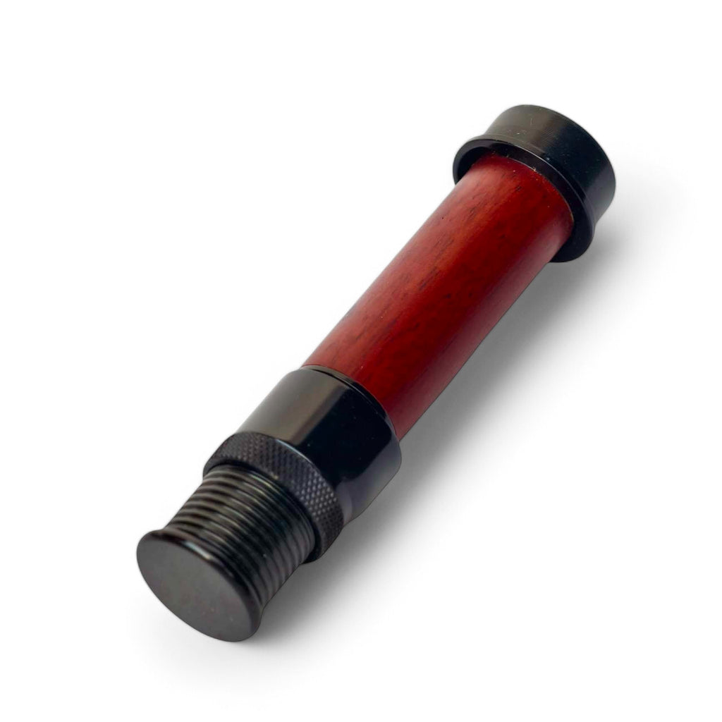 - Dark Red Hardwood Fly Reel Seat - Anodized Aluminum Down-Locking Design - 92mm Length - 21g Ultralight | ZHUSROD