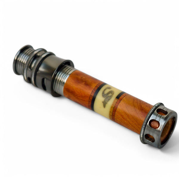 - Fly Reel Seat - Totem Wood & Anodized Aluminum - Downlocking Design - 96mm Lightweight - 9.5mm Inner Diameter - F | ZHUSROD