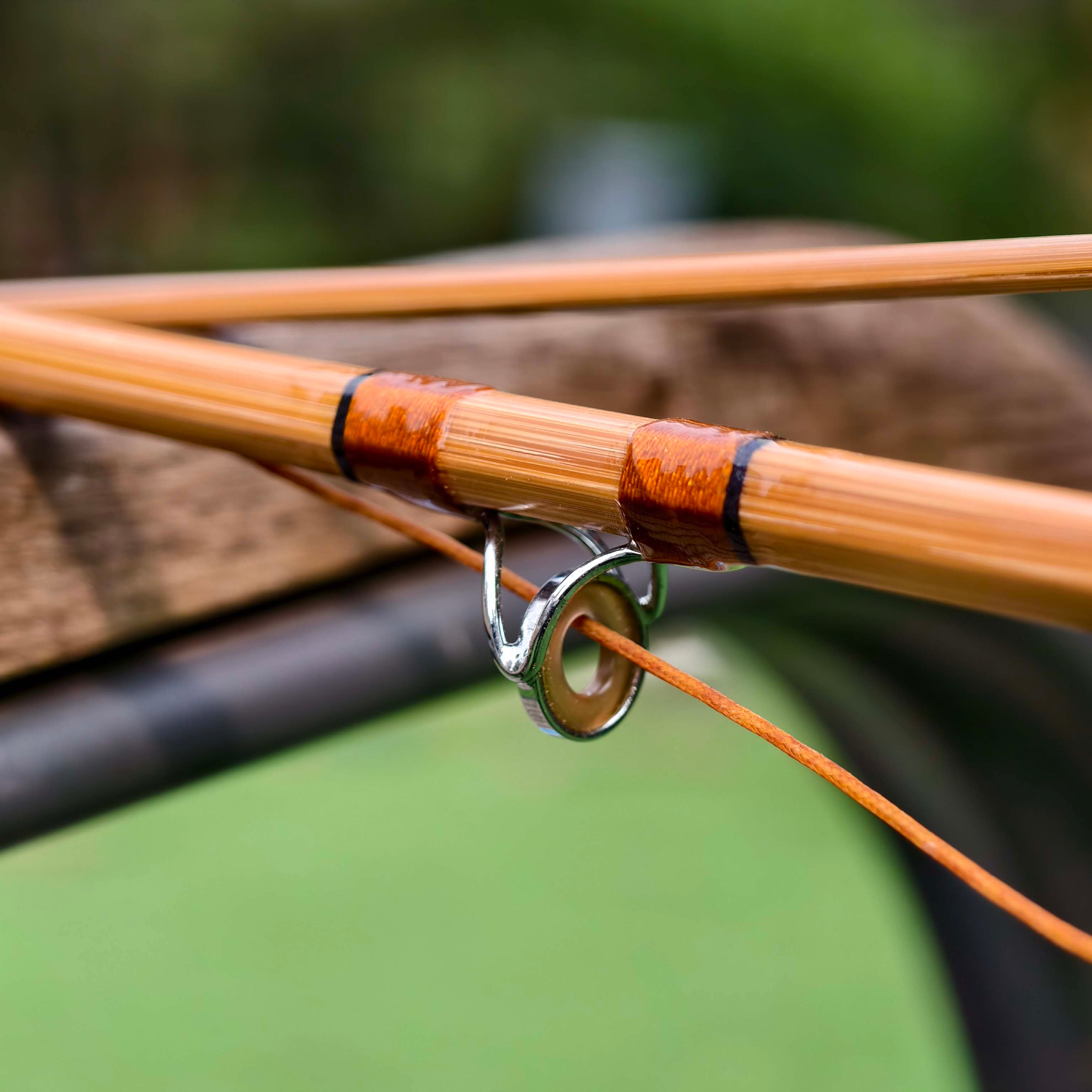 ZHUSROD Natural Silk Fly Line - Double Taper Handwoven Floating Line - Close-Up | ZHUSROD