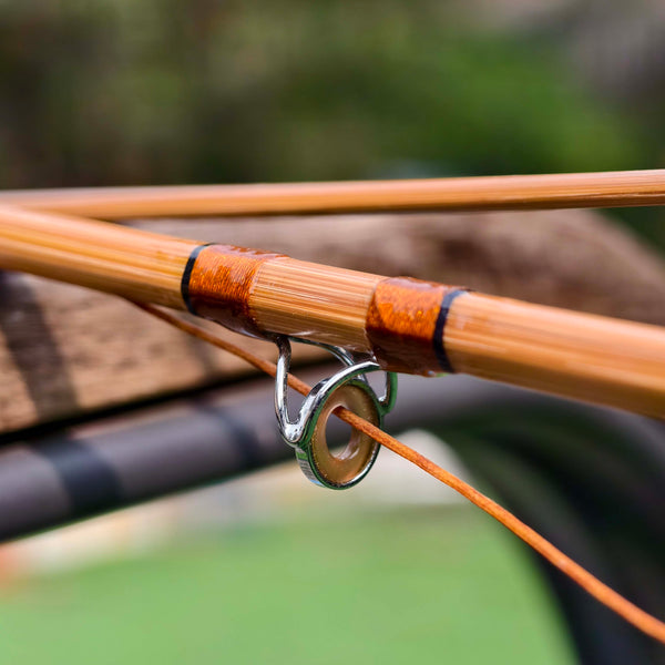 ZHUSROD Natural Silk Fly Line - Double Taper Handwoven Floating Line - Setup View | ZHUSROD