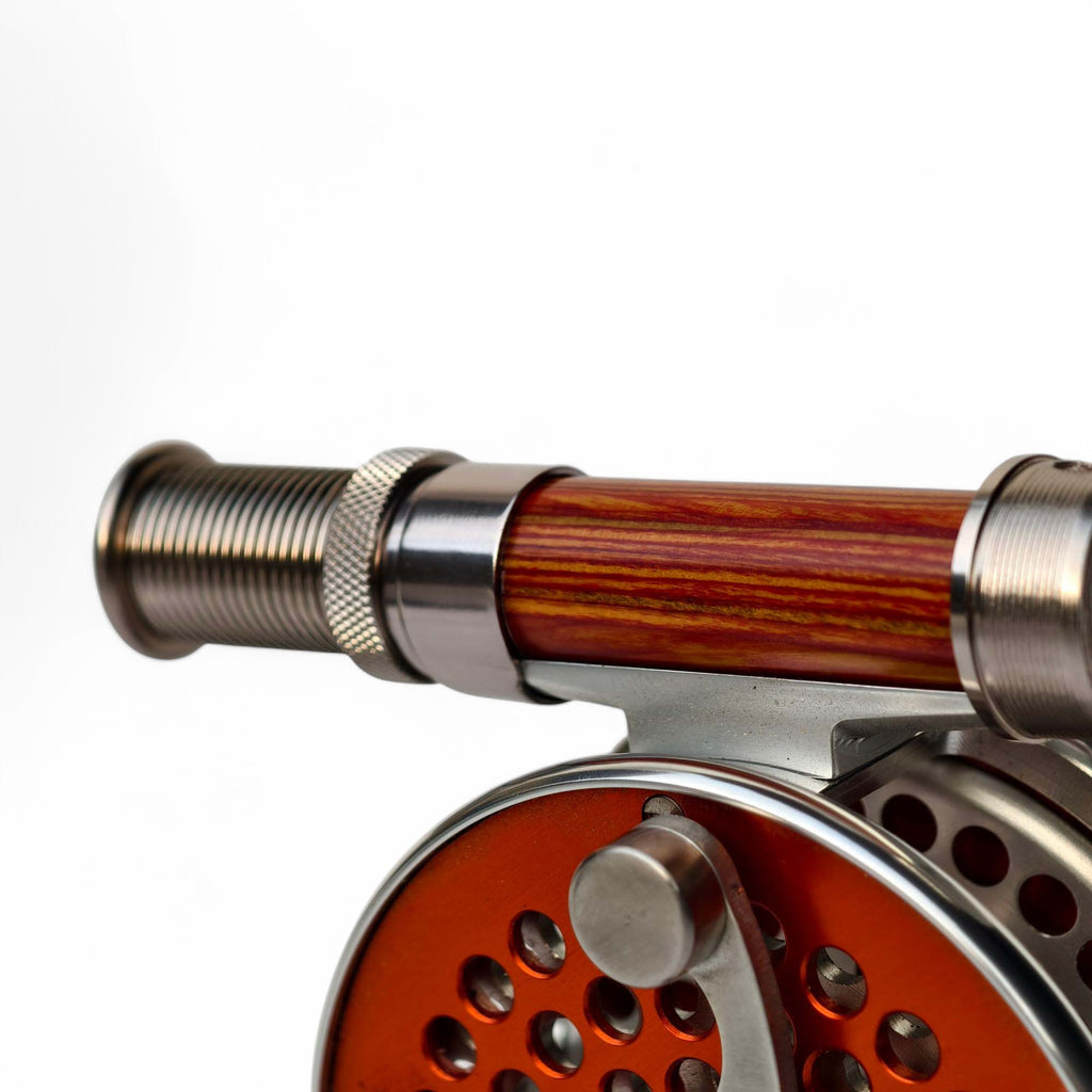 - Natural Wood & Anodized Aluminum Fly Reel Seat - Down-Locking Design - 20g Lightweight - 94mm Precision Size - Cl | ZHUSROD