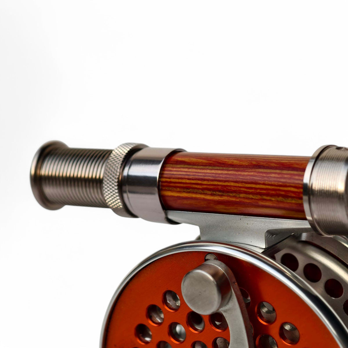 - Natural Wood & Anodized Aluminum Fly Reel Seat - Down-Locking Design - 20g Lightweight - 94mm Precision Size - Cl | ZHUSROD